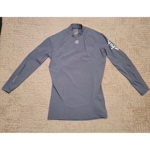 Zhik Avlare Hydrophobic Water Repellent Gray Long Sleeve Shirt Stretch Men's S
